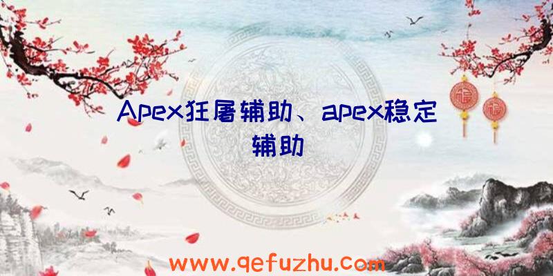 Apex狂屠辅助、apex稳定辅助