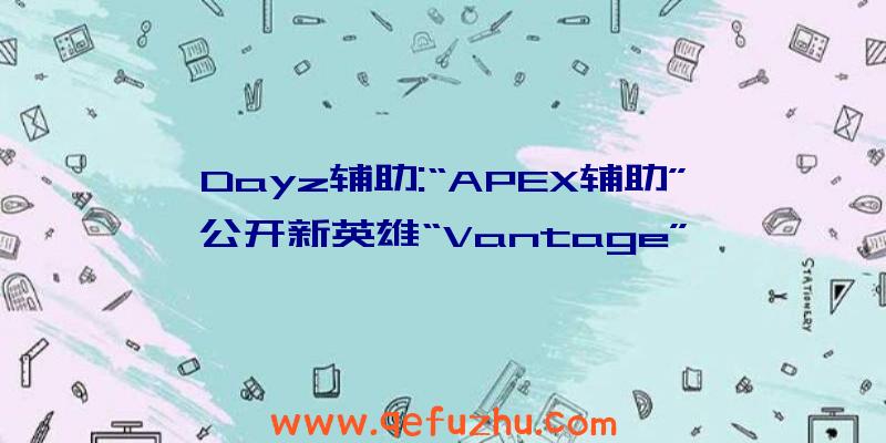 Dayz辅助:“APEX辅助”公开新英雄“Vantage”