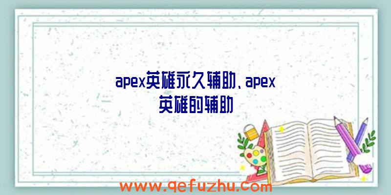 apex英雄永久辅助、apex英雄的辅助