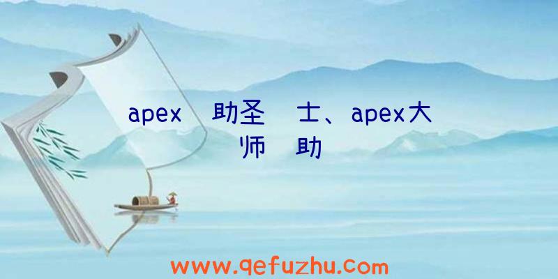 apex辅助圣骑士、apex大师辅助