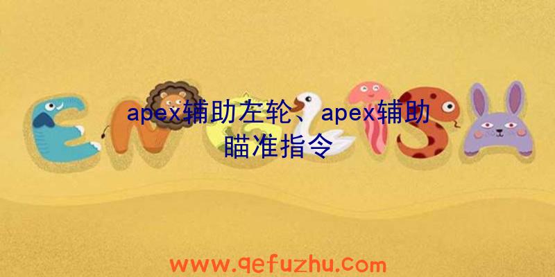 apex辅助左轮、apex辅助瞄准指令