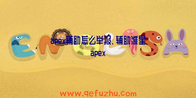 apex辅助怎么举报、辅助准星apex