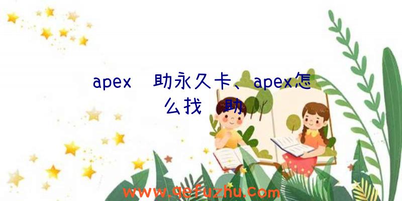 apex辅助永久卡、apex怎么找辅助