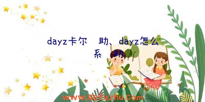 dayz卡尔辅助、dayz怎么联系辅助