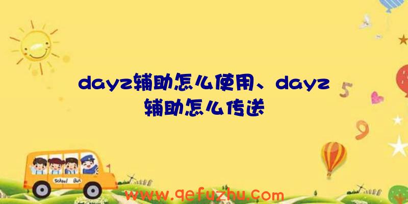 dayz辅助怎么使用、dayz辅助怎么传送