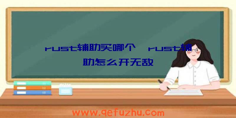 rust辅助买哪个、rust辅助怎么开无敌