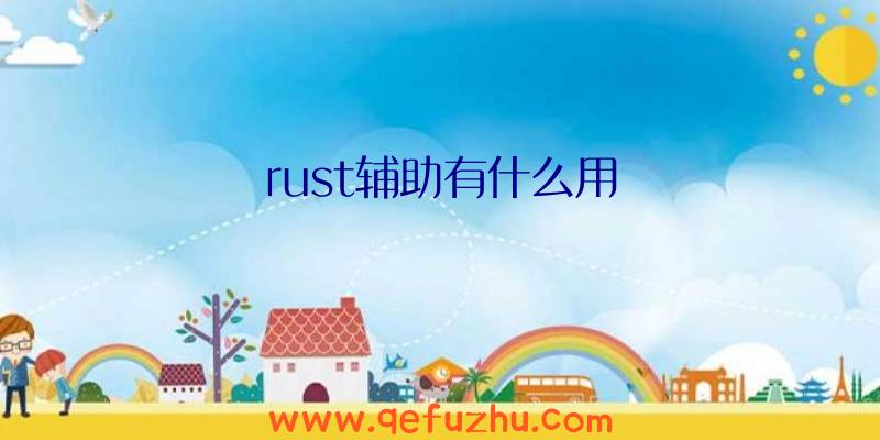 rust辅助有什么用