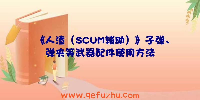 《人渣（SCUM辅助）》子弹、弹夹等武器配件使用方法