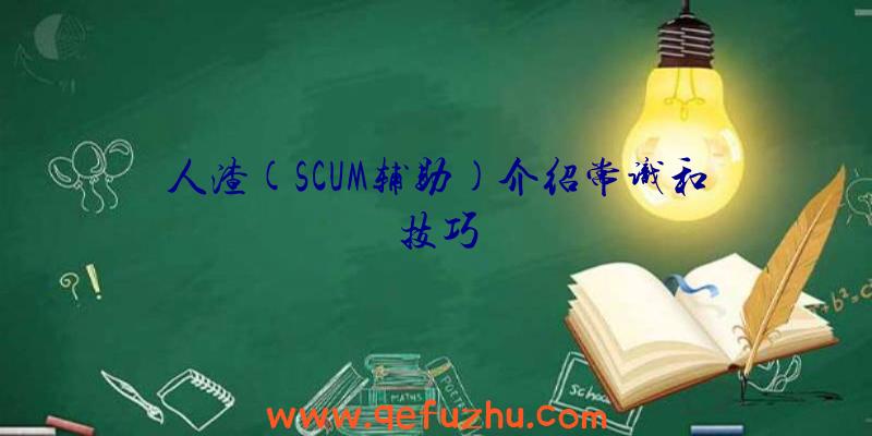 人渣(SCUM辅助)介绍常识和技巧