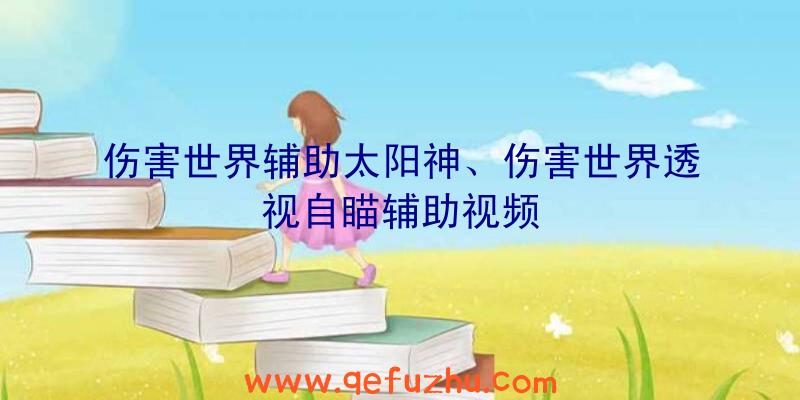 伤害世界辅助太阳神、伤害世界透视自瞄辅助视频