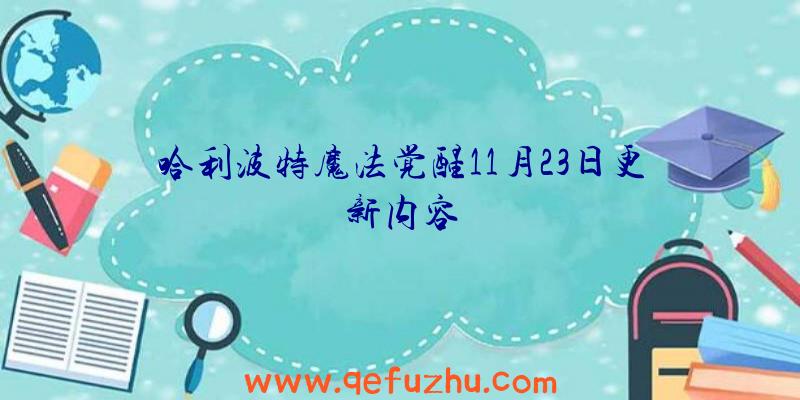 哈利波特魔法觉醒11月23日更新内容