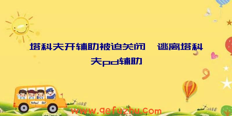 塔科夫开辅助被迫关闭、逃离塔科夫pd辅助