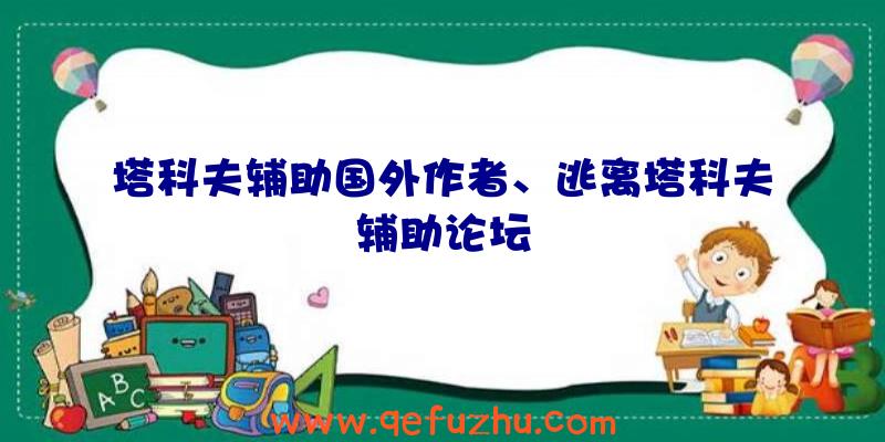 塔科夫辅助国外作者、逃离塔科夫辅助论坛