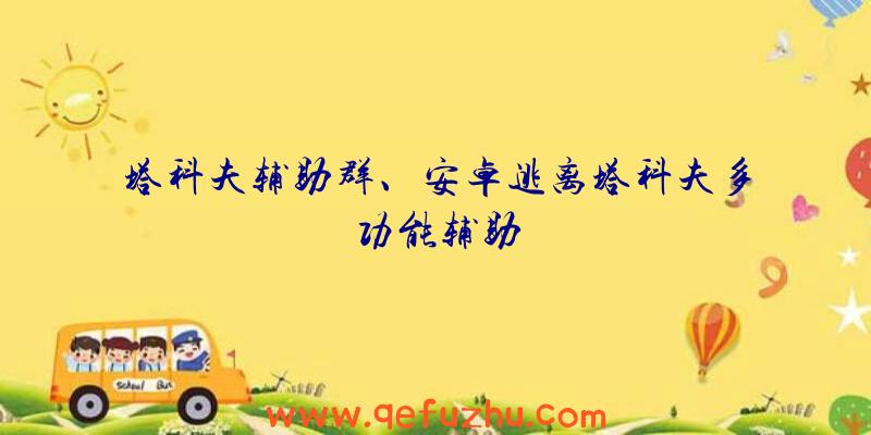 塔科夫辅助群、安卓逃离塔科夫多功能辅助