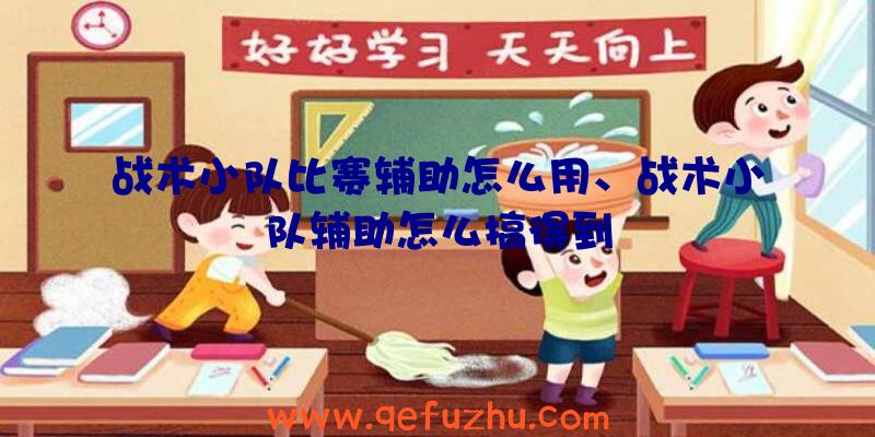 战术小队比赛辅助怎么用、战术小队辅助怎么搞得到