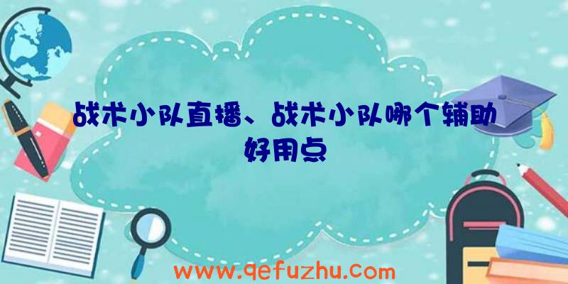 战术小队直播、战术小队哪个辅助好用点