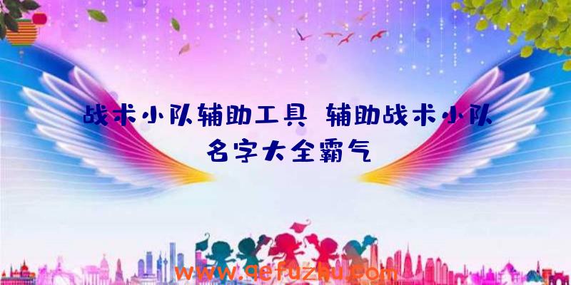 战术小队辅助工具、辅助战术小队名字大全霸气