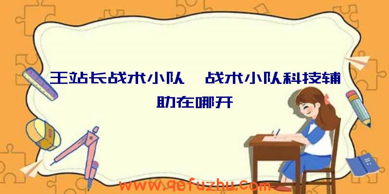 王站长战术小队、战术小队科技辅助在哪开