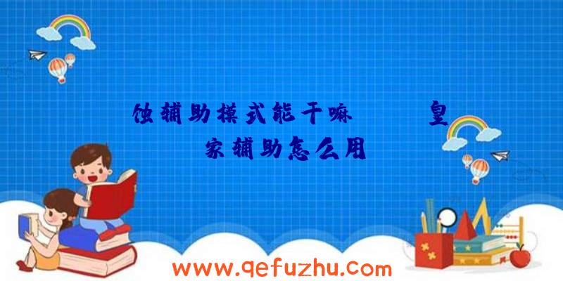 腐蚀辅助模式能干嘛、rust皇家辅助怎么用