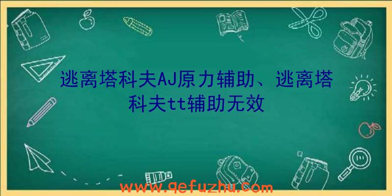 逃离塔科夫AJ原力辅助、逃离塔科夫tt辅助无效