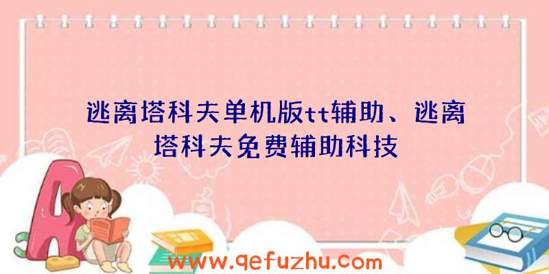 逃离塔科夫单机版tt辅助、逃离塔科夫免费辅助科技