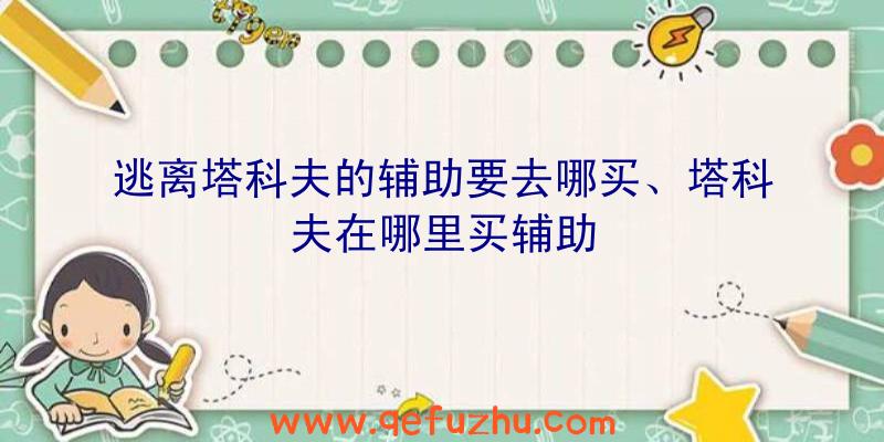 逃离塔科夫的辅助要去哪买、塔科夫在哪里买辅助