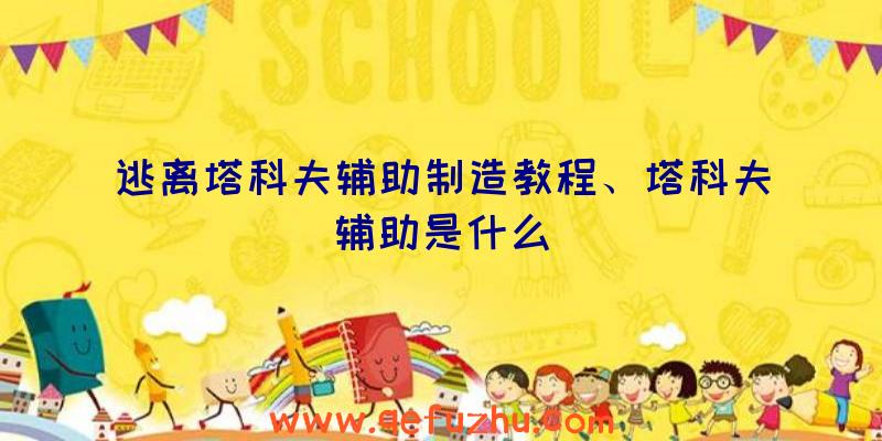 逃离塔科夫辅助制造教程、塔科夫辅助是什么