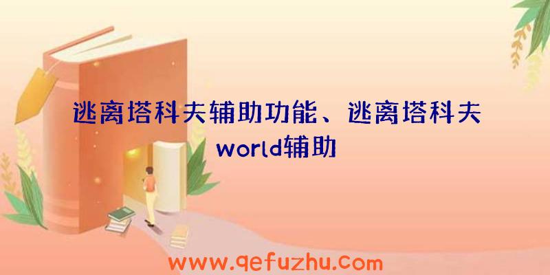 逃离塔科夫辅助功能、逃离塔科夫world辅助