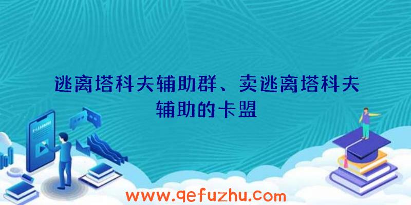 逃离塔科夫辅助群、卖逃离塔科夫辅助的卡盟