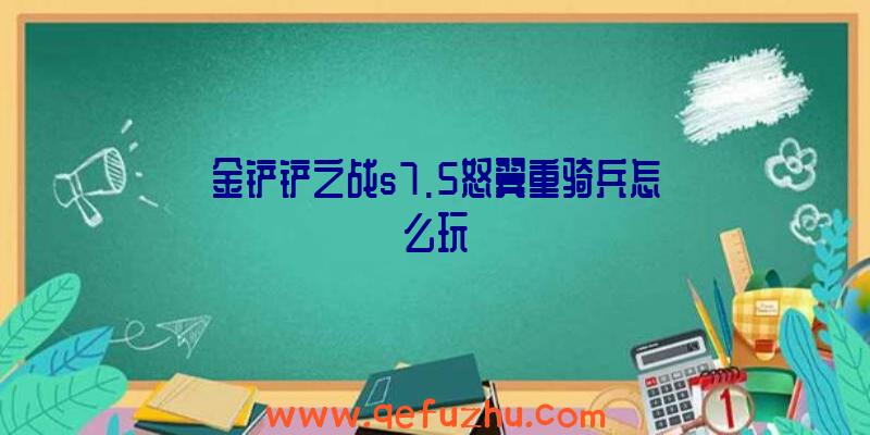 金铲铲之战s7.5怒翼重骑兵怎么玩