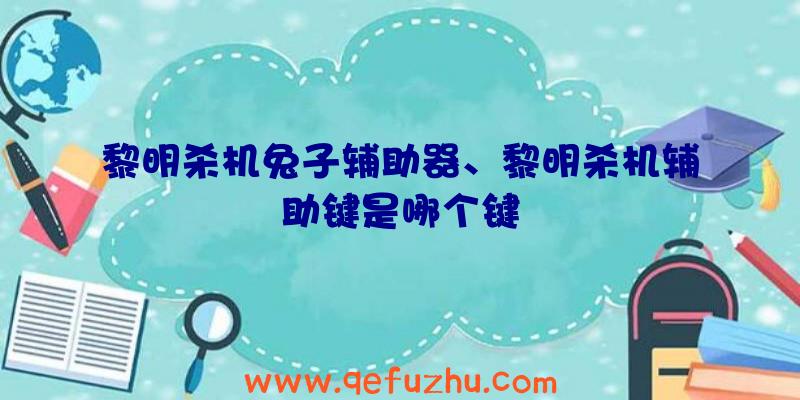 黎明杀机兔子辅助器、黎明杀机辅助键是哪个键