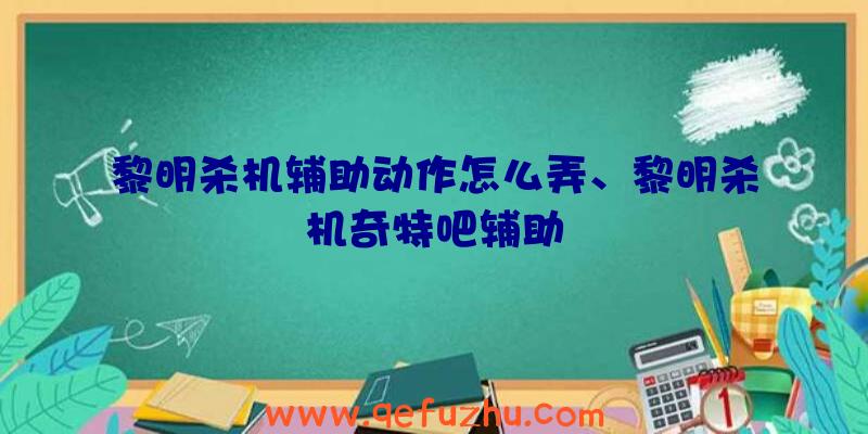 黎明杀机辅助动作怎么弄、黎明杀机奇特吧辅助